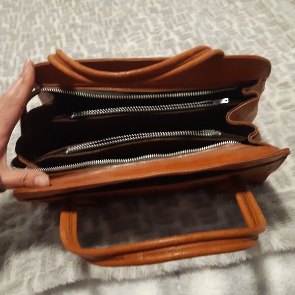 Retro Mexican satchel from the 70s-80s, unique, vintage, genuine leather, Aztec - Picture 7 of 15